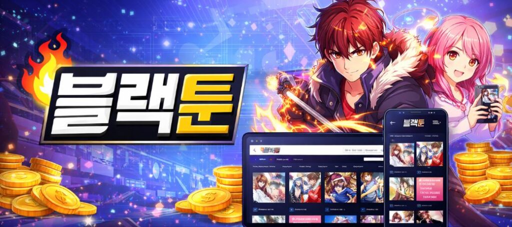 블랙툰 이용 방법 및 사이트 특징 안내 이미지