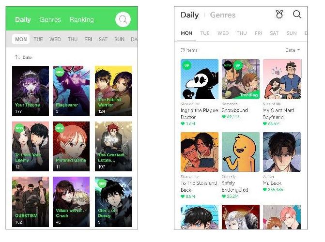 인기 웹툰 사이트 추천 및 최신 순위 안내 이미지