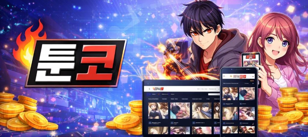 툰코 사이트 이용 방법 및 특징 안내 이미지