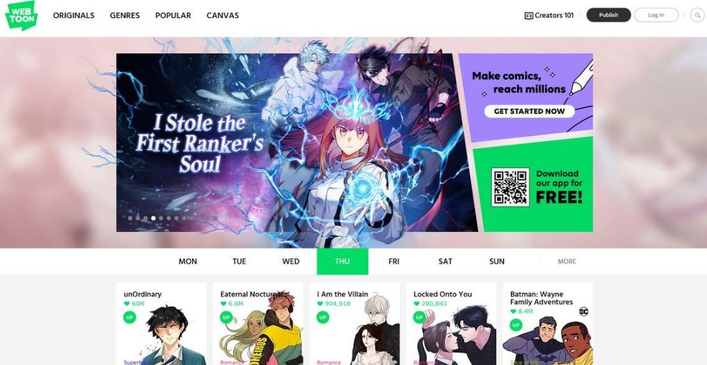 웹툰 사이트 순위 및 최신 웹툰 플랫폼 안내 이미지