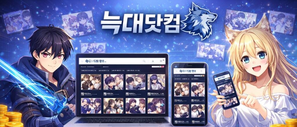 늑대닷컴 최신주소 접속 안내 배너 이미지